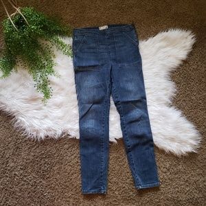 Free People Side Zip Square Pocket Jeans